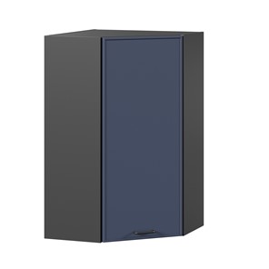 Шкаф кухонный угловой высокий Индиго ЛД 298.620.000.159, Чёрный/Тёмно-синий в Саранске