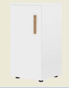 Низкий шкаф колонна с глухой дверью левой FORTA Белый FLC 40.1 (L) (399х404х801) в Саранске