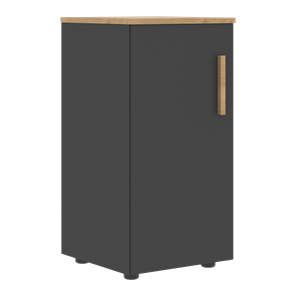 Низкий шкаф колонна с глухой дверью левой FORTA Графит-Дуб Гамильтон  FLC 40.1 (L) (399х404х801) в Саранске