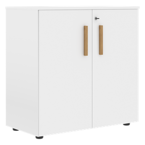 Шкаф широкий низкий с малыми дверцами FORTA Белый FLC 80.1(Z) (798х404х801) в Саранске