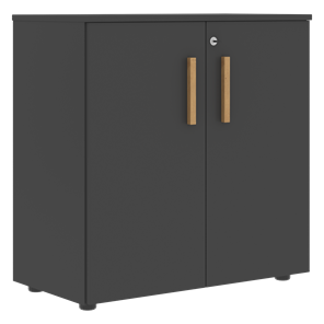 Шкаф широкий низкий с малыми дверцами FORTA Черный Графит FLC_80.1_Z__grafit.png FLC 80.1(Z) (798х404х801) в Саранске