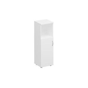 Шкаф для документов средний узкий полузакрытый Комфорт КФ, белый премиум (40x38x123) К.367 БП в Саранске