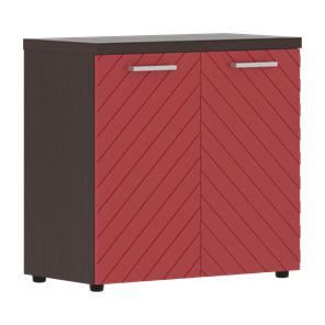 Шкаф с дверцами TORR LUX TLLC 85.1 с глухими малыми дверьми и топом 854х452х833 Венге Магия/ Красный в Саранске