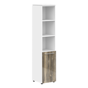 Шкаф высокий MORRIS  Дуб Базель/ Белый MHC 42.5  (429х423х1956) в Саранске