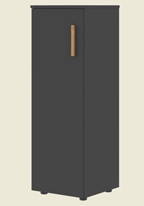 Средний шкаф колонна с левой дверью FORTA Черный Графит   FMC 40.1 (L) (399х404х801) в Саранске