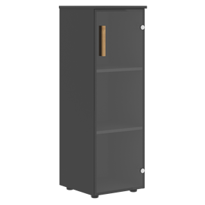 Средний шкаф колонна со стеклянной дверью правой FORTA Черный ГрафитFMC 40.2 (R) (399х404х801) в Саранске