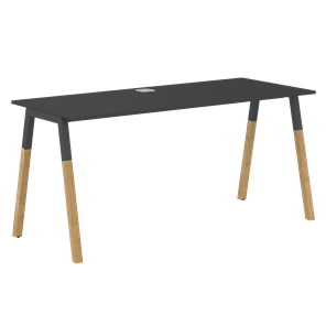 Письменный стол FORTA Черный Графит-Черный Графит-Бук FST 1367 (1380х670х733) в Саранске