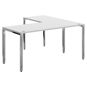 Письменный угловой  стол для персонала левый XTEN GLOSS  Белый XGCT 1615.1 (L) (1600х1500х750) в Саранске
