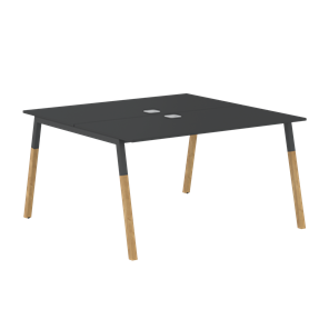 Переговорный стол FORTA Черный Графит-Черный Графит-Бук  FWST 1313 (1380x1346x733) в Саранске