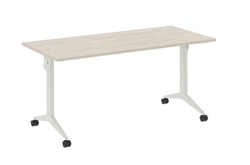 Складной мобильный стол X.M-4.7, Металл белый/Денвер светлый в Саранске