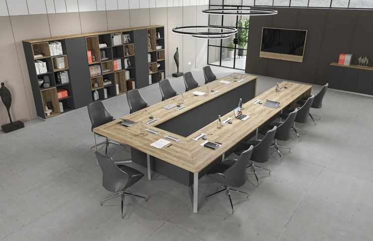 Составной стол для переговоров Speech Cube (262.5x240x75.6) СП 123 ДС БП ХР в Саранске - изображение 9
