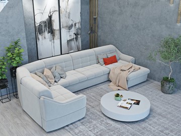 Большой диван с оттоманкой и креслом Антарес 1 ПДУ New в Саранске - предосмотр 4