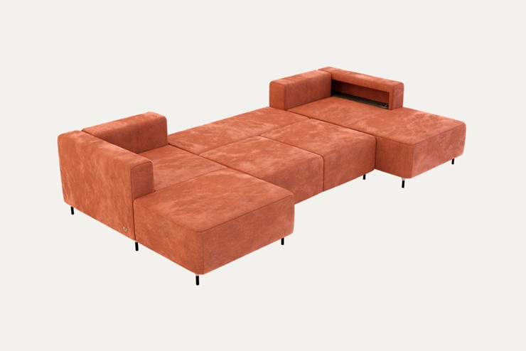 П-образный диван P-0-M П ( П1+Д5+Д2+Д5+П1) в Саранске - изображение 1