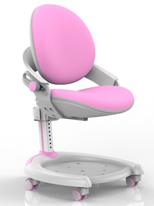 Кресло Mealux ZMAX-15 Plus, Y-710 PN, белый металл, обивка розовая однотонная в Саранске