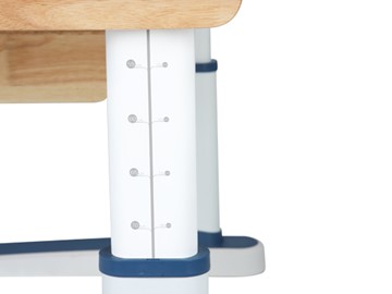 Детский стол-трансформер Mealux Oxford Wood Max, Белый/Синий в Саранске - предосмотр 3