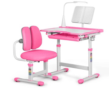 Комплект из растущего стола и кресла Mealux EVO BD-23 Pink в Саранске