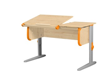 Детский стол-трансформер 1/75-40 (СУТ.25) Бежевый/Серый/Оранжевый в Саранске