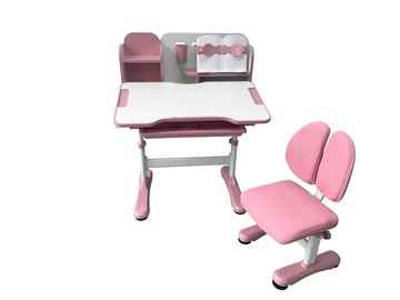 Парта растущая + стул Vivo Pink FUNDESK в Саранске - предосмотр 3