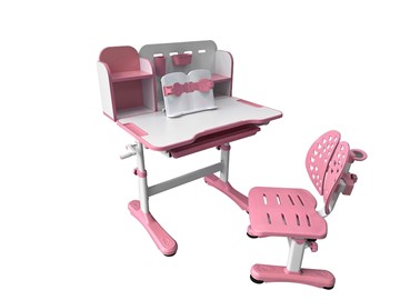 Парта растущая + стул Vivo Pink FUNDESK в Саранске - предосмотр