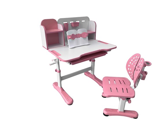 Парта растущая + стул Vivo Pink FUNDESK в Саранске - изображение