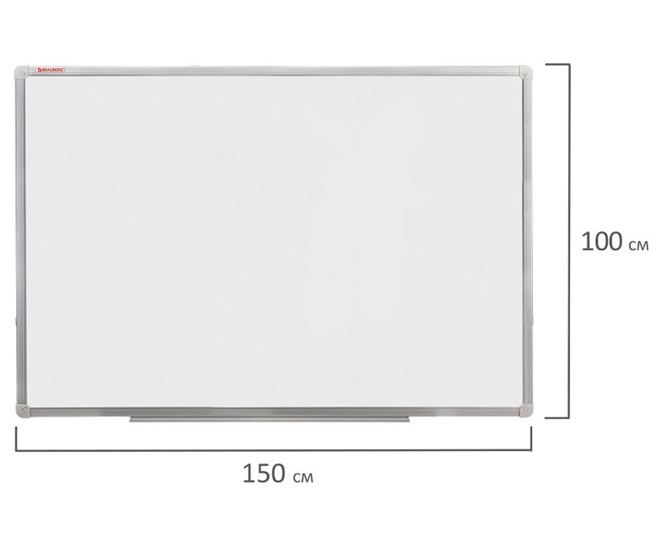 Магнитная доска для рисования BRAUBERG 100х150 см, алюминиевая рамка в Саранске - изображение 8